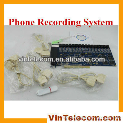 16ch PCI Telephone recording card